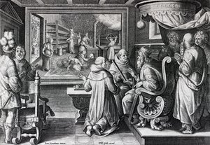 Ser A深刻なグラブ、フィリップスゴールによって刻ま新reperta」からプレート9、c.1580-1605 作： Jan van der Straet